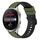 Per Huawei Watch 3 Pro 22mm Cinturino in silicone bicolore (verde militare + nero) Per Huawei Watch 3 Pro 22mm Cinturino in silicone bicolore (verde militare + nero)