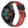 Per Huawei Watch GT 2E 22mm Cinturino in silicone bicolore (nero + rosso)