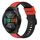 Per Huawei Watch GT 2E 22mm Cinturino in silicone bicolore (rosso + nero)