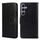 Per Samsung Galaxy S24+ 5G Custodia in pelle con texture cristallo (nera)
