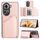 Per OPPO Reno11 Global Skin Feel Custodia per telefono PU + TPU + slot per schede PC (oro rosa) Per OPPO Reno11 Global Skin Feel Custodia per telefono PU + TPU + slot per schede PC (oro rosa)