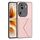 Per OPPO Reno11 Pro Custodia per telefono RFID con struttura rombica globale (oro rosa) Per OPPO Reno11 Pro Custodia per telefono RFID con struttura rombica globale (oro rosa)