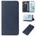 Custodia per telefono in pelle con chiusura magnetica per Honor 100 (blu)