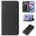 Custodia per telefono in pelle con chiusura magnetica per Honor Play 40C/ X5 Plus (nera) Custodia per telefono in pelle con chiusura magnetica per Honor Play 40C/ X5 Plus (nera)