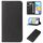 Custodia per telefono in pelle con chiusura magnetica per Honor Play 50 Plus (nera) Custodia per telefono in pelle con chiusura magnetica per Honor Play 50 Plus (nera)