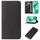 Custodia per telefono in pelle con chiusura magnetica per Honor X8b (nera) Custodia per telefono in pelle con chiusura magnetica per Honor X8b (nera)