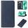 Custodia per telefono in pelle con chiusura magnetica per Honor X8b (blu)