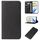 Custodia per telefono in pelle con chiusura magnetica per Honor X9b / Magic6 Lite 5G (nera)