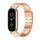 Per Xiaomi Mi Band 8 Mijobs GT4 cinturino in metallo con fibbia in bambù (oro rosa) Per Xiaomi Mi Band 8 Mijobs GT4 cinturino in metallo con fibbia in bambù (oro rosa)