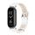 Per Xiaomi Mi Band 8 Mijobs GT4 cinturino in pelle di vacchetta primo strato (bianco argento)