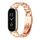 Per Xiaomi Mi Band 8 Mijobs GT4 cinturino in metallo con tre perline (oro rosa) Per Xiaomi Mi Band 8 Mijobs GT4 cinturino in metallo con tre perline (oro rosa)