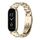 Per Xiaomi Mi Band 8 Mijobs GT4 cinturino in metallo con tre perline (oro chiaro) Per Xiaomi Mi Band 8 Mijobs GT4 cinturino in metallo con tre perline (oro chiaro)