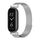 Per Xiaomi Mi Band 8 Mijobs GT4 Milan Cinturino magnetico in metallo (argento)
