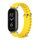 Per Xiaomi Mi Band 8 Mijobs GT4 Cinturino traspirante in silicone marino (giallo argento) Per Xiaomi Mi Band 8 Mijobs GT4 Cinturino traspirante in silicone marino (giallo argento)