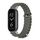 Per Xiaomi Mi Band 8 Mijobs GT4 Cinturino traspirante in silicone marino (verde kaki argento) Per Xiaomi Mi Band 8 Mijobs GT4 Cinturino traspirante in silicone marino (verde kaki argento)