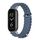 Per Xiaomi Mi Band 8 Mijobs GT4 cinturino traspirante in silicone marino (blu scuro argento) Per Xiaomi Mi Band 8 Mijobs GT4 cinturino traspirante in silicone marino (blu scuro argento)