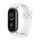Per Xiaomi Mi Band 8 Mijobs GT4 cinturino in silicone traspirante (bianco argento) Per Xiaomi Mi Band 8 Mijobs GT4 cinturino in silicone traspirante (bianco argento)