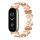 Per Xiaomi Mi Band 8 Mijobs GT4 Cinturino in metallo con catena ossea (oro rosa)