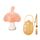 Massaggiagengive in silicone per bambini Bastoncino per dentizione per bambini anti-mangiamento tipo piccolo fungo, Colore: con scatola + catena rosa Massaggiagengive in silicone per bambini Bastoncino per dentizione per bambini anti-mangiamento tipo piccolo fungo, Colore: con scatola + catena rosa