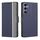 Per Samsung Galaxy S24+ 5G Custodia per telefono in pelle con pulsanti laterali con texture twill (blu) Per Samsung Galaxy S24+ 5G Custodia per telefono in pelle con pulsanti laterali con texture twill (blu)