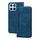 Custodia per telefono in PU con vibrazione orizzontale magnetica smerigliata per Honor X8a (blu)