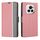 Custodia per telefono in pelle con pulsanti laterali con trama in twill per Honor Magic6 Pro (rosa) Custodia per telefono in pelle con pulsanti laterali con trama in twill per Honor Magic6 Pro (rosa)