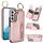 Custodia per telefono per Samsung Galaxy S22 5G Litchi Texture Zipper doppia fibbia (oro rosa) Custodia per telefono per Samsung Galaxy S22 5G Litchi Texture Zipper doppia fibbia (oro rosa)