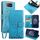 Custodia per telefono in pelle con motivo Flip Tree e cervo in rilievo per Asus Zenfone 8 (blu) Custodia per telefono in pelle con motivo Flip Tree e cervo in rilievo per Asus Zenfone 8 (blu)