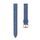 Per cinturino in pelle tessuto di lino Garmin Lily 2 da 14 mm (blu scuro)