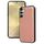 Per Samsung Galaxy S24+ 5G Custodia per telefono con cover posteriore in pelle di vacchetta (oro rosa) Per Samsung Galaxy S24+ 5G Custodia per telefono con cover posteriore in pelle di vacchetta (oro rosa)