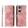 Custodia per telefono in pelle a portafoglio con fiori in rilievo per vivo Y03 (rosa) Custodia per telefono in pelle a portafoglio con fiori in rilievo per vivo Y03 (rosa)