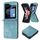 Custodia per telefono in pelle goffrata scozzese per Samsung Galaxy Z Flip6 (verde) Custodia per telefono in pelle goffrata scozzese per Samsung Galaxy Z Flip6 (verde)