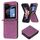 Custodia per telefono in pelle goffrata scozzese per Samsung Galaxy Z Flip6 (viola scuro) Custodia per telefono in pelle goffrata scozzese per Samsung Galaxy Z Flip6 (viola scuro)
