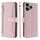 Per Tecno Pova 6 Pro 5G Custodia per telefono in pelle con cerniera a tracolla con trama di pecora (rosa)