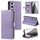 Per Samsung Galaxy S23+ 5G Custodia a portafoglio in pelle semplice con 6 carte (viola) Per Samsung Galaxy S23+ 5G Custodia a portafoglio in pelle semplice con 6 carte (viola)