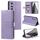 Per Samsung Galaxy S23 FE 5G Custodia a portafoglio in pelle semplice con 6 carte (viola) Per Samsung Galaxy S23 FE 5G Custodia a portafoglio in pelle semplice con 6 carte (viola)
