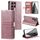 Per Samsung Galaxy S22 Ultra 5G Custodia a portafoglio in pelle semplice con 6 carte (oro rosa) Per Samsung Galaxy S22 Ultra 5G Custodia a portafoglio in pelle semplice con 6 carte (oro rosa)