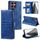 Custodia per telefono in pelle a portafoglio semplice con 6 carte per Samsung Galaxy S22 Ultra 5G (blu) Custodia per telefono in pelle a portafoglio semplice con 6 carte per Samsung Galaxy S22 Ultra 5G (blu)