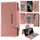 Per Samsung Galaxy S22 Ultra 5G Custodia multifunzionale in pelle a portafoglio con 7 carte (oro rosa) Per Samsung Galaxy S22 Ultra 5G Custodia multifunzionale in pelle a portafoglio con 7 carte (oro rosa)