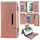 Per Samsung Galaxy S22+ 5G Custodia multifunzionale in pelle a portafoglio con 7 carte (oro rosa) Per Samsung Galaxy S22+ 5G Custodia multifunzionale in pelle a portafoglio con 7 carte (oro rosa)