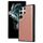 Per Samsung Galaxy S22 Ultra 5G Custodia per telefono con cover posteriore in pelle di vacchetta (oro rosa) Per Samsung Galaxy S22 Ultra 5G Custodia per telefono con cover posteriore in pelle di vacchetta (oro rosa)