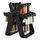 Set portabottiglie per condimenti da cucina con ruota panoramica girevole 18 in 1 (nero)