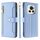 Per Honor Magic6 5G Custodia per telefono in pelle con cerniera a tracolla con trama di pecora (blu) Per Honor Magic6 5G Custodia per telefono in pelle con cerniera a tracolla con trama di pecora (blu)