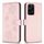 Custodia per telefono in pelle goffrata a quattro foglie per Honor 200 Lite (rosa) Custodia per telefono in pelle goffrata a quattro foglie per Honor 200 Lite (rosa)