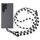 Cordino a tracolla in nylon con catena da collo regolabile anti-smarrimento da 8 mm, lunghezza regolabile: circa 75-135 cm (nero bianco) Cordino a tracolla in nylon con catena da collo regolabile anti-smarrimento da 8 mm, lunghezza regolabile: circa 75-135 cm (nero bianco)