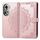 Per OPPO Reno11 Custodia per cellulare in pelle con motivo floreale mandala UE (oro rosa) Per OPPO Reno11 Custodia per cellulare in pelle con motivo floreale mandala UE (oro rosa)