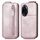 Custodia per telefono in pelle con chiusura verticale a portafoglio con cerniera per Honor 100 Pro (rosa) Custodia per telefono in pelle con chiusura verticale a portafoglio con cerniera per Honor 100 Pro (rosa)