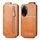 Custodia per telefono in pelle con chiusura verticale a portafoglio con cerniera per Honor 100 Pro (marrone) Custodia per telefono in pelle con chiusura verticale a portafoglio con cerniera per Honor 100 Pro (marrone)