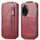 Custodia per telefono in pelle con chiusura verticale a portafoglio con cerniera per Honor 100 Pro (rossa) Custodia per telefono in pelle con chiusura verticale a portafoglio con cerniera per Honor 100 Pro (rossa)