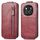 Custodia per telefono in pelle con chiusura verticale a portafoglio con cerniera per Honor Magic6 (rossa) Custodia per telefono in pelle con chiusura verticale a portafoglio con cerniera per Honor Magic6 (rossa)